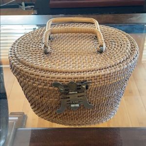 Vintage Handwoven Basket Purse